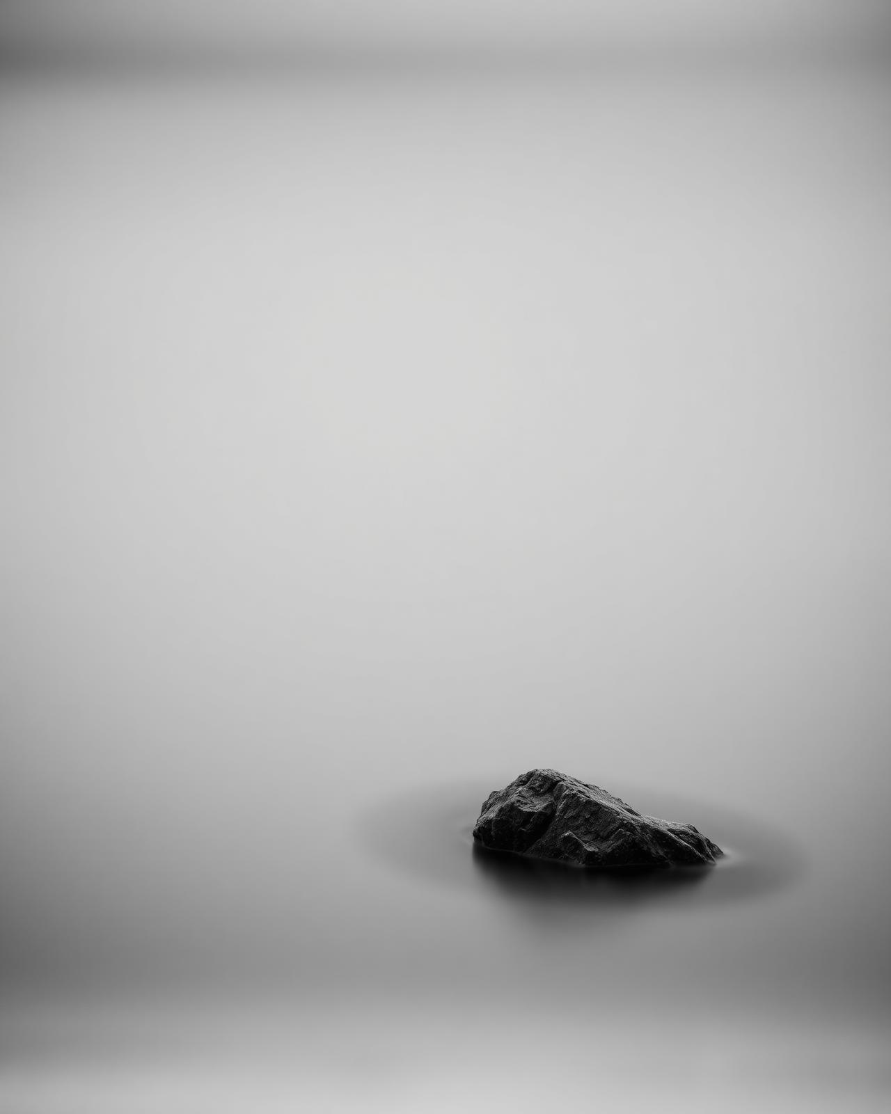 Minimalistische Seestudie
